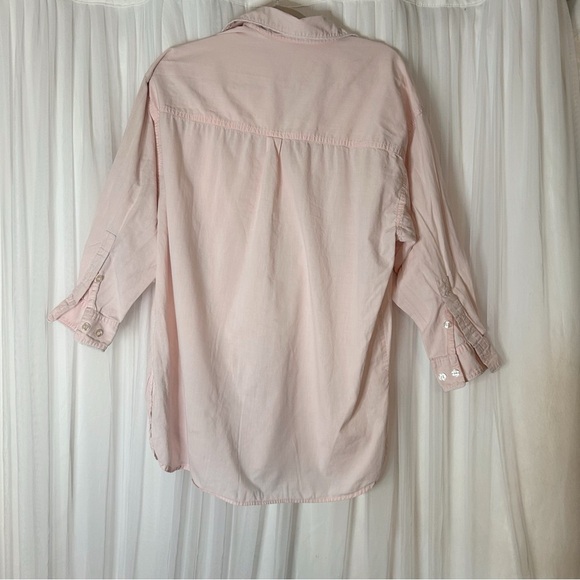 Victoria's Secret Pink 3/4 Sleeve Polo Button Down Sleep Shirt - Picture 2 of 8